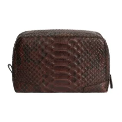 Beauty case in pelle di pitone Eclisse