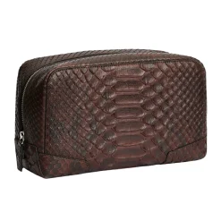 Beauty case in pelle di pitone Eclisse