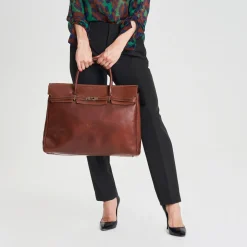 Borsa a mano in pelle Fiorenza