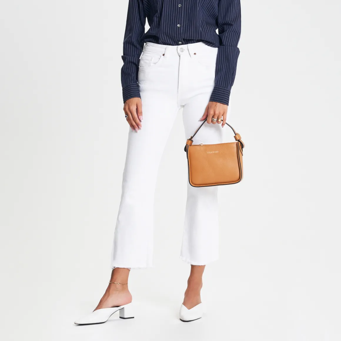 Borsa a mano in pelle Stella