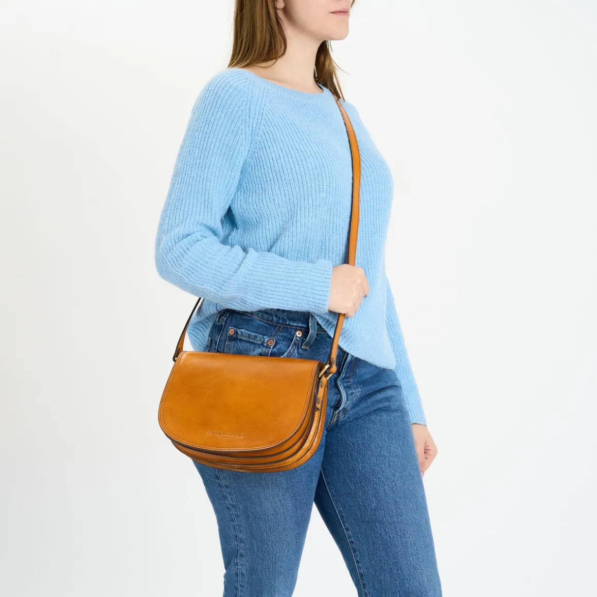 Borsa a tracolla in pelle Tolfa