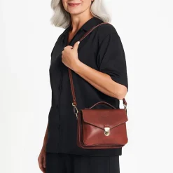 Borsa a tracolla in pelle Olivia