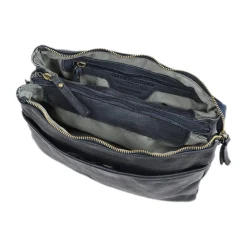 Borsa a tracolla in pelle lavata Roma