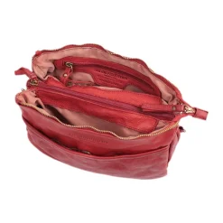 Borsa a tracolla in pelle lavata Roma