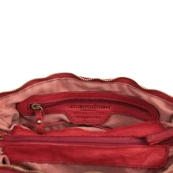 Borsa a tracolla in pelle lavata Roma