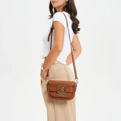 Borsa a tracolla in pelle Perla
