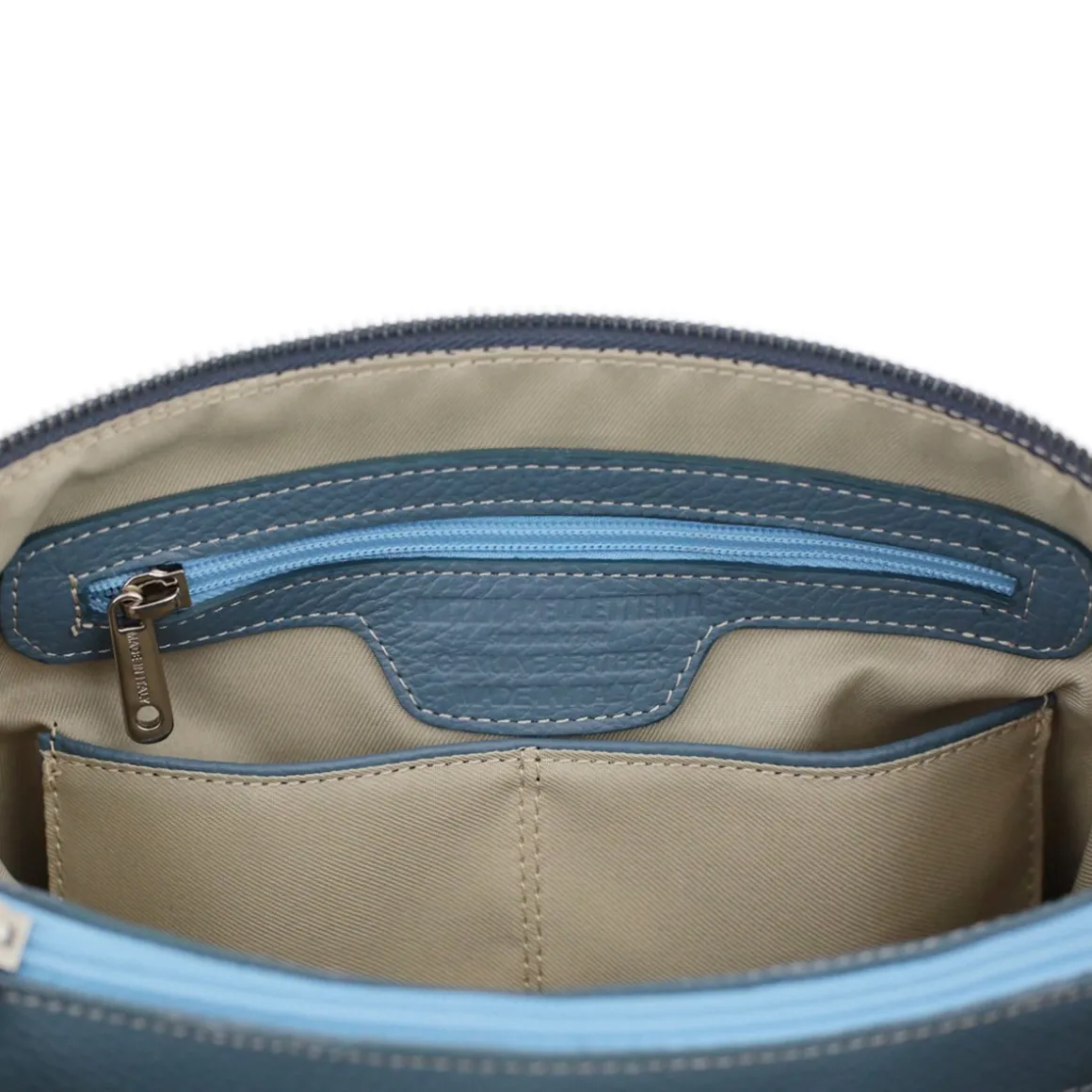 Borsa a tracolla in pelle martellata Roma