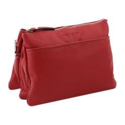 Borsa a tracolla in pelle martellata Roma
