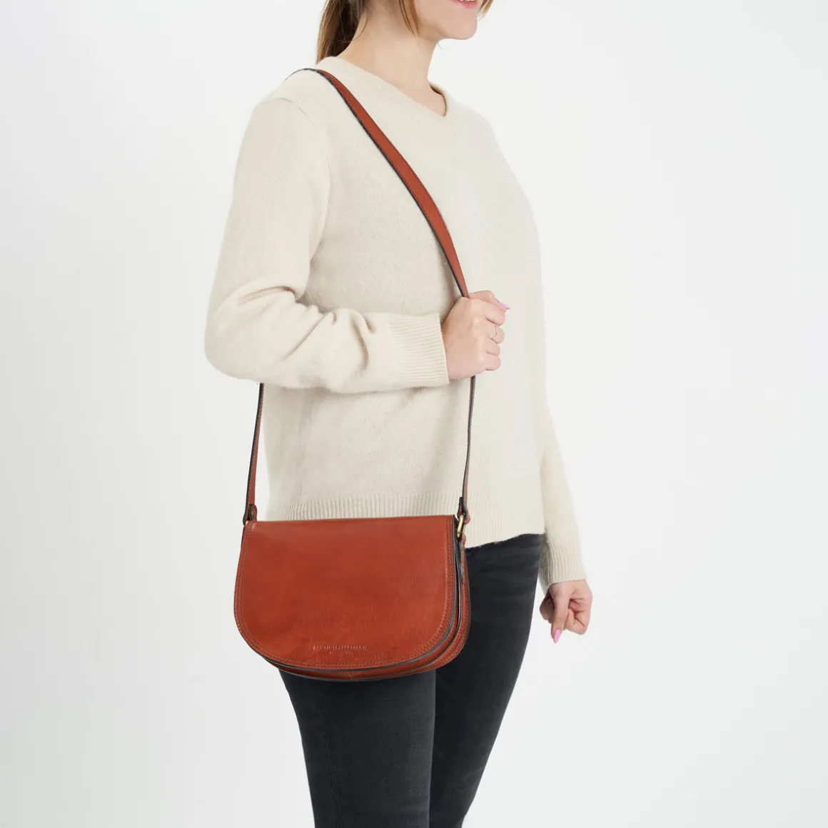 Borsa a tracolla in pelle Tolfa