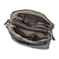 Borsa a tracolla in pelle lavata Roma