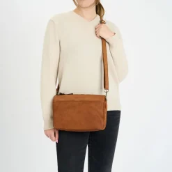 Borsa a tracolla in pelle lavata Roma