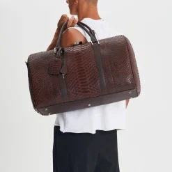 Borsa da viaggio in pelle di pitone Montreal