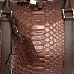 Borsa da viaggio in pelle di pitone Montreal