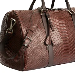 Borsa da viaggio in pelle di pitone Montreal