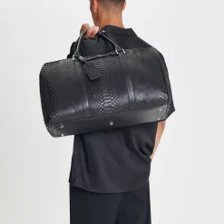 Borsa da viaggio in pelle di pitone Montreal