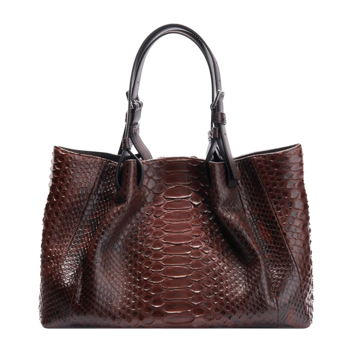 Borsa in pelle di pitone Mirage