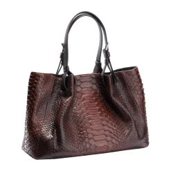 Borsa in pelle di pitone Mirage