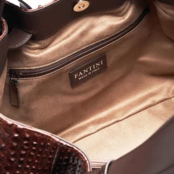 Borsa in pelle di pitone Mirage