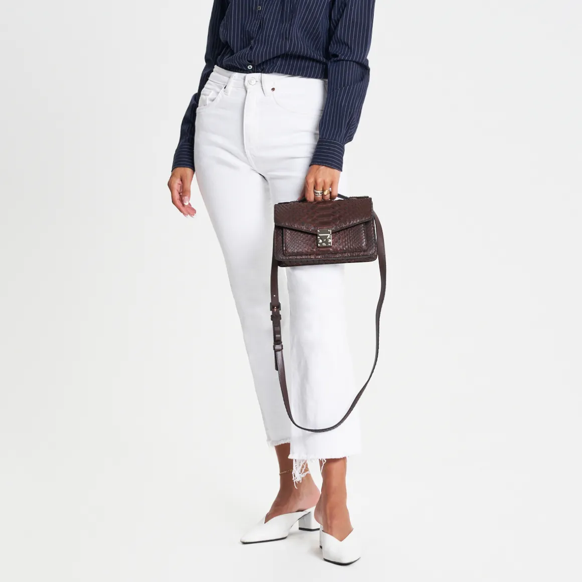 Borsa in pelle di pitone Cimelia