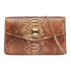 Borsa in pelle di pitone Zahira