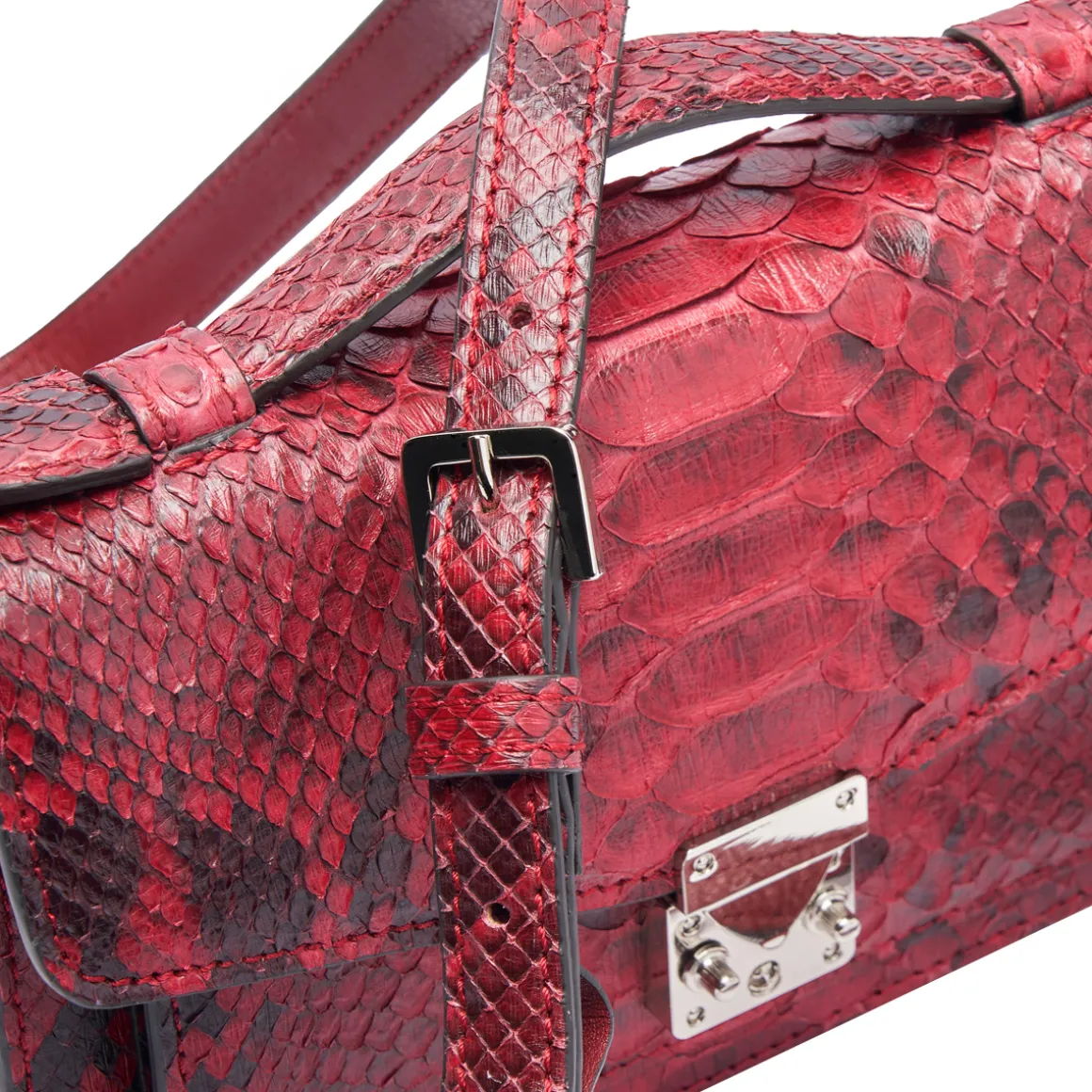 Borsa in pelle di pitone Cimelia