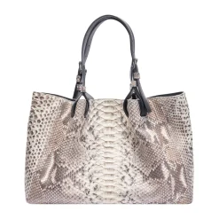 Borsa in pelle di pitone Mirage