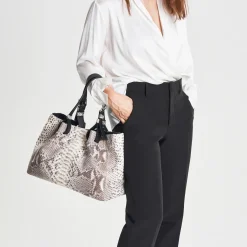 Borsa in pelle di pitone Mirage