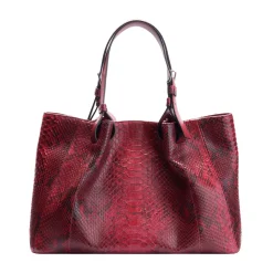 Borsa in pelle di pitone Mirage