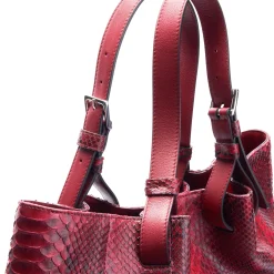Borsa in pelle di pitone Mirage