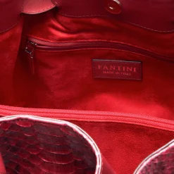 Borsa in pelle di pitone Mirage