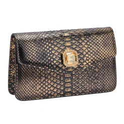 Borsa in pelle di pitone Zahira
