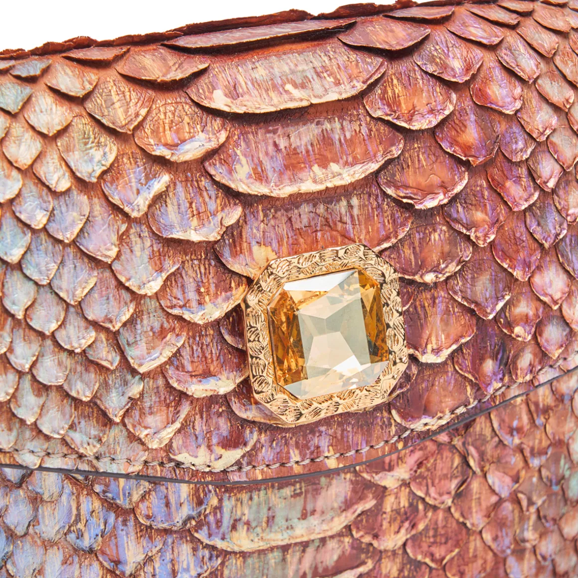 Borsa in pelle di pitone Zahira