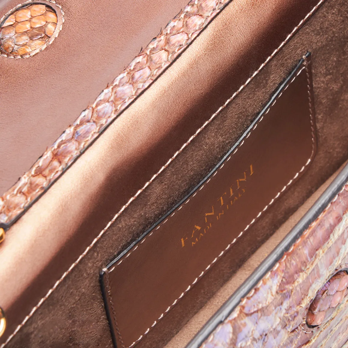 Borsa in pelle di pitone Zahira