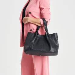 Borsa in pelle di pitone Mirage