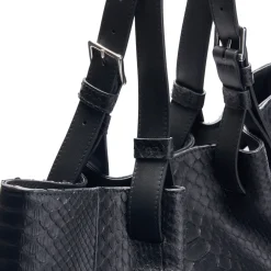 Borsa in pelle di pitone Mirage