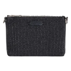 Borsa in pelle e rafia Susanna