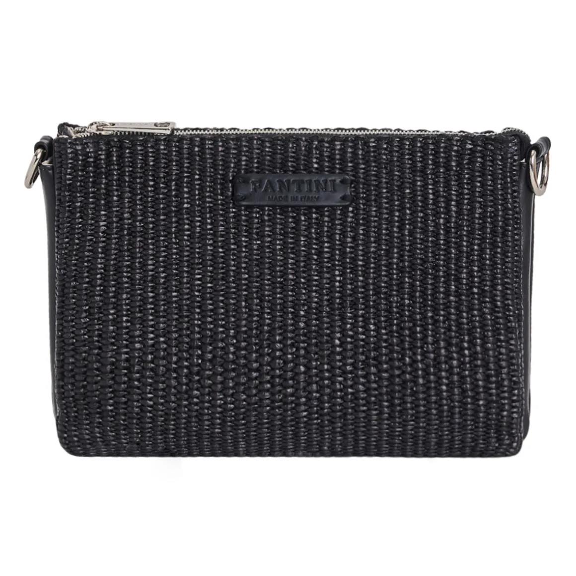 Borsa in pelle e rafia Susanna