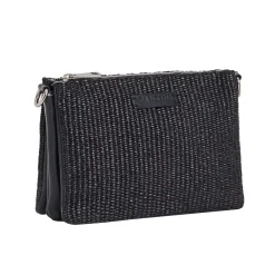 Borsa in pelle e rafia Susanna