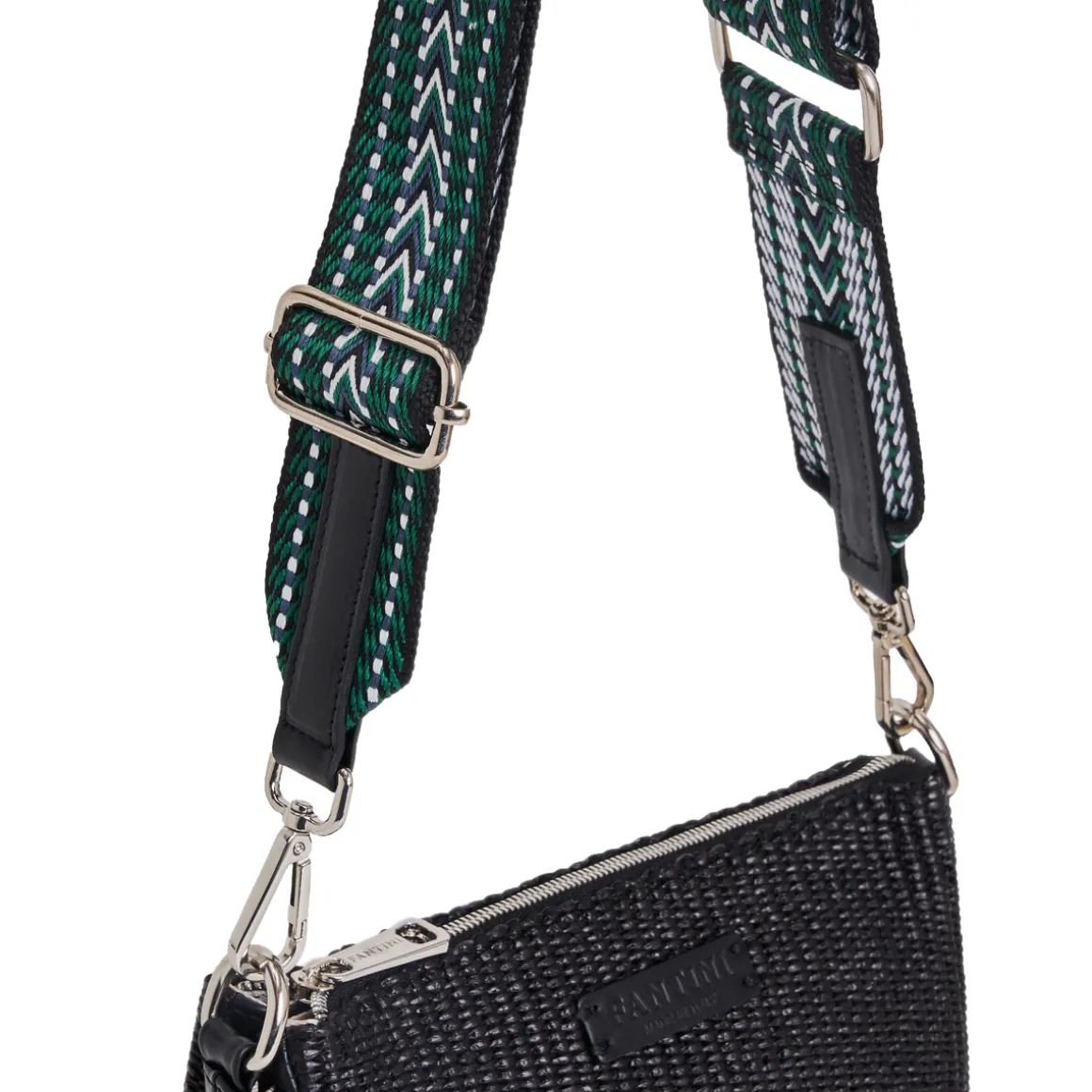 Borsa in pelle e rafia Susanna