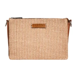 Borsa in pelle e rafia Susanna