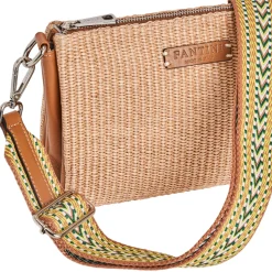 Borsa in pelle e rafia Susanna