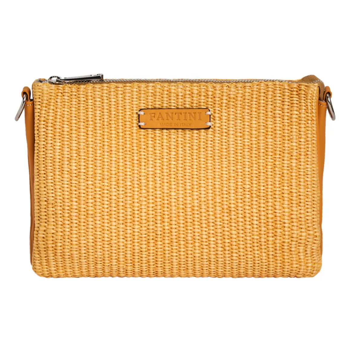 Borsa in pelle e rafia Susanna