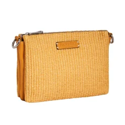 Borsa in pelle e rafia Susanna