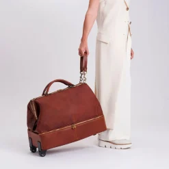 Borsa trolley in pelle Diligenza