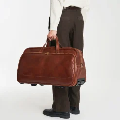 Borsa trolley in pelle grande Oxford