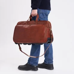 Borsa trolley in pelle medio Oxford