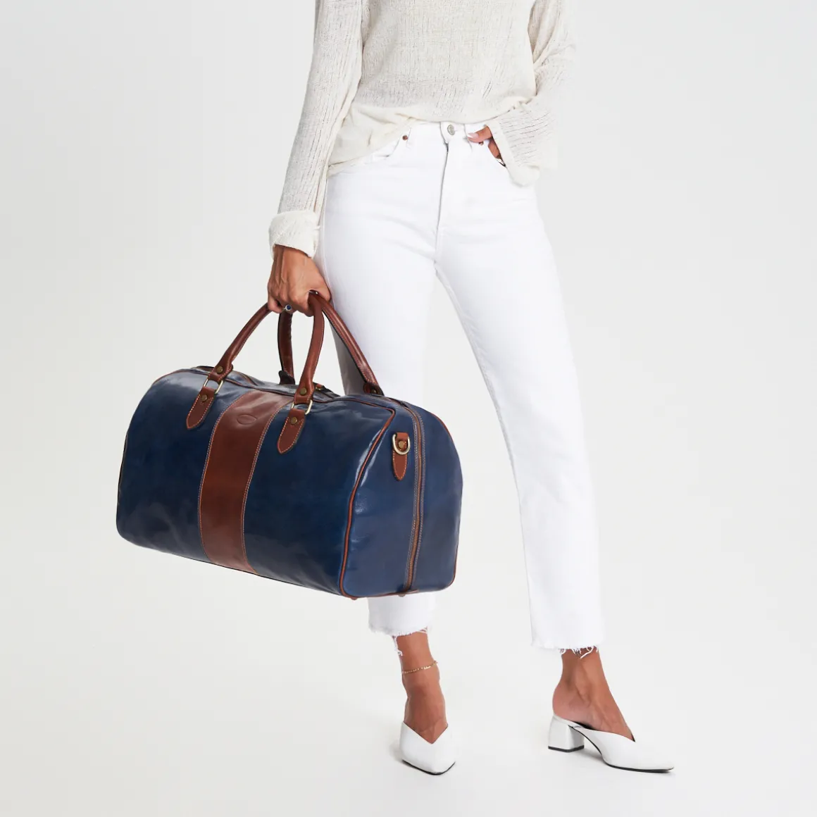 Borsa viaggio in pelle Bergamo