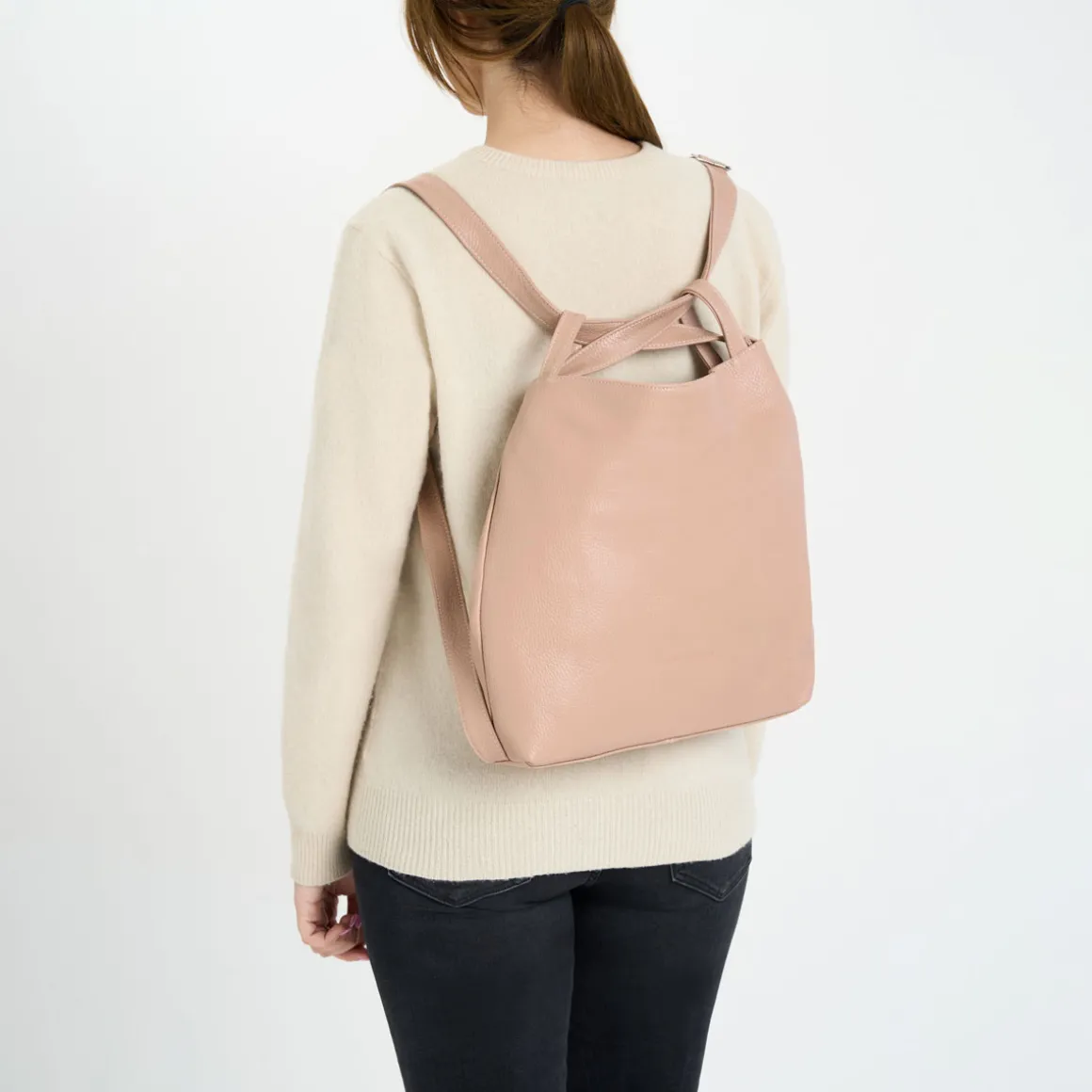 Borsa zaino in pelle Alice