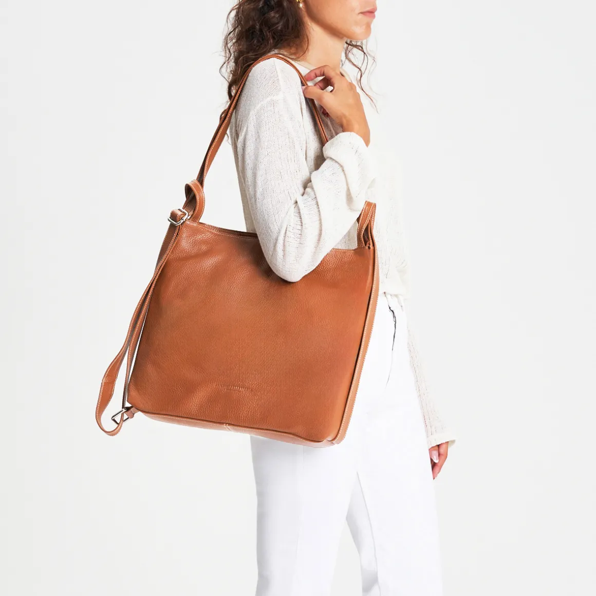 Borsa zaino in pelle Alice