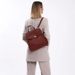 Borsa zaino in pelle Isabel